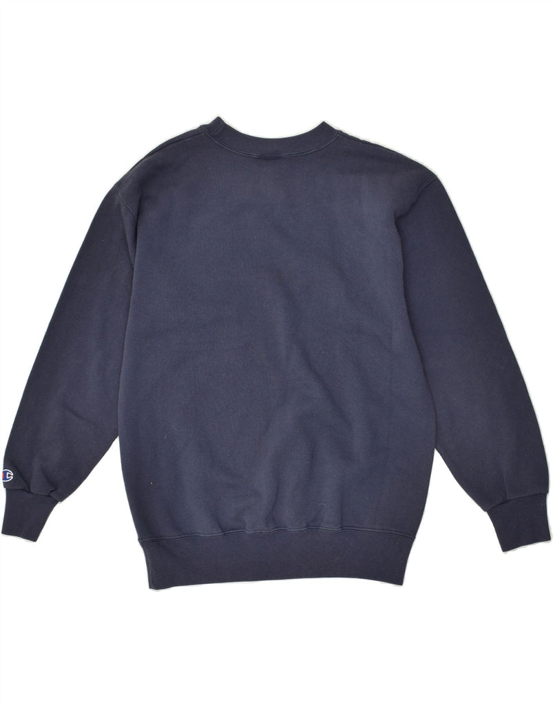 CHAMPION Boys Sweatshirt Jumper 14-15 Years Large Navy Blue Cotton | Vintage Champion | Thrift | Second-Hand Champion | Used Clothing | Messina Hembry 