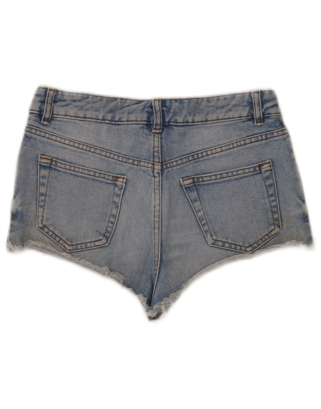 Topshop Womens Denim Shorts W26 Small Blue Cotton