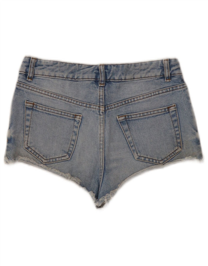Topshop Womens Denim Shorts W26 Small Blue Cotton