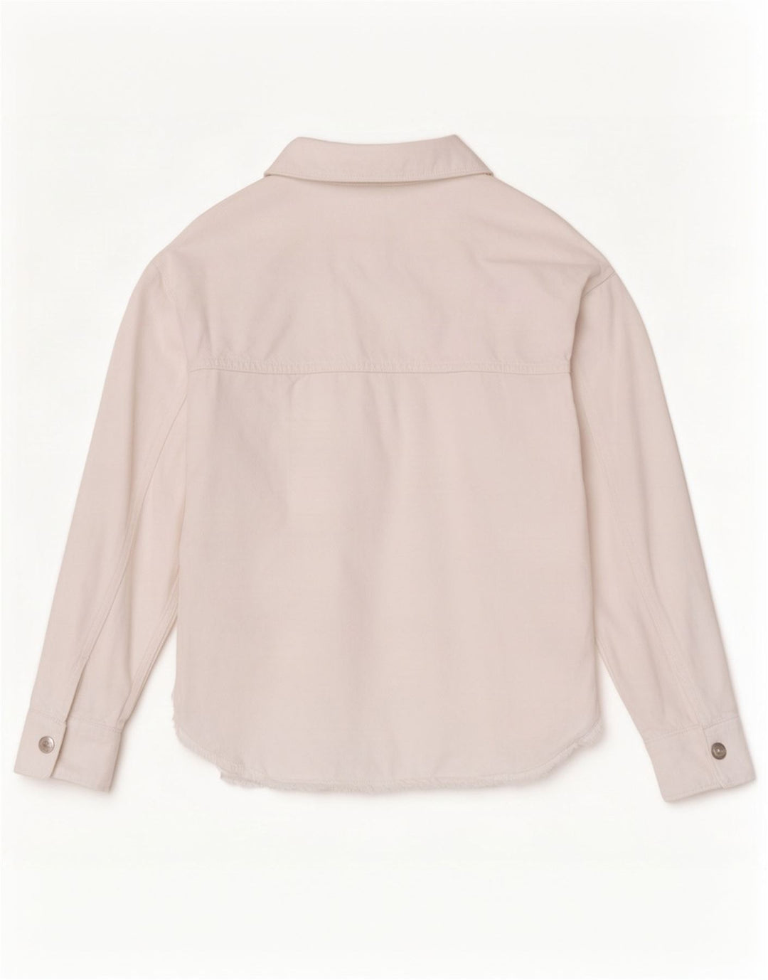 Zara Womens Oversized Denim Shirt UK 6 XS White Cotton