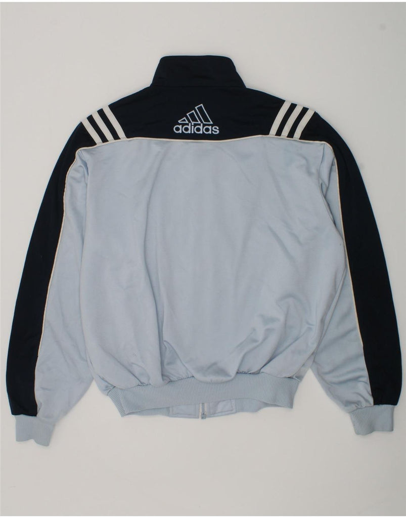 ADIDAS Boys Tracksuit Top Jacket 11-12 Years Blue Colourblock Polyester | Vintage Adidas | Thrift | Second-Hand Adidas | Used Clothing | Messina Hembry 