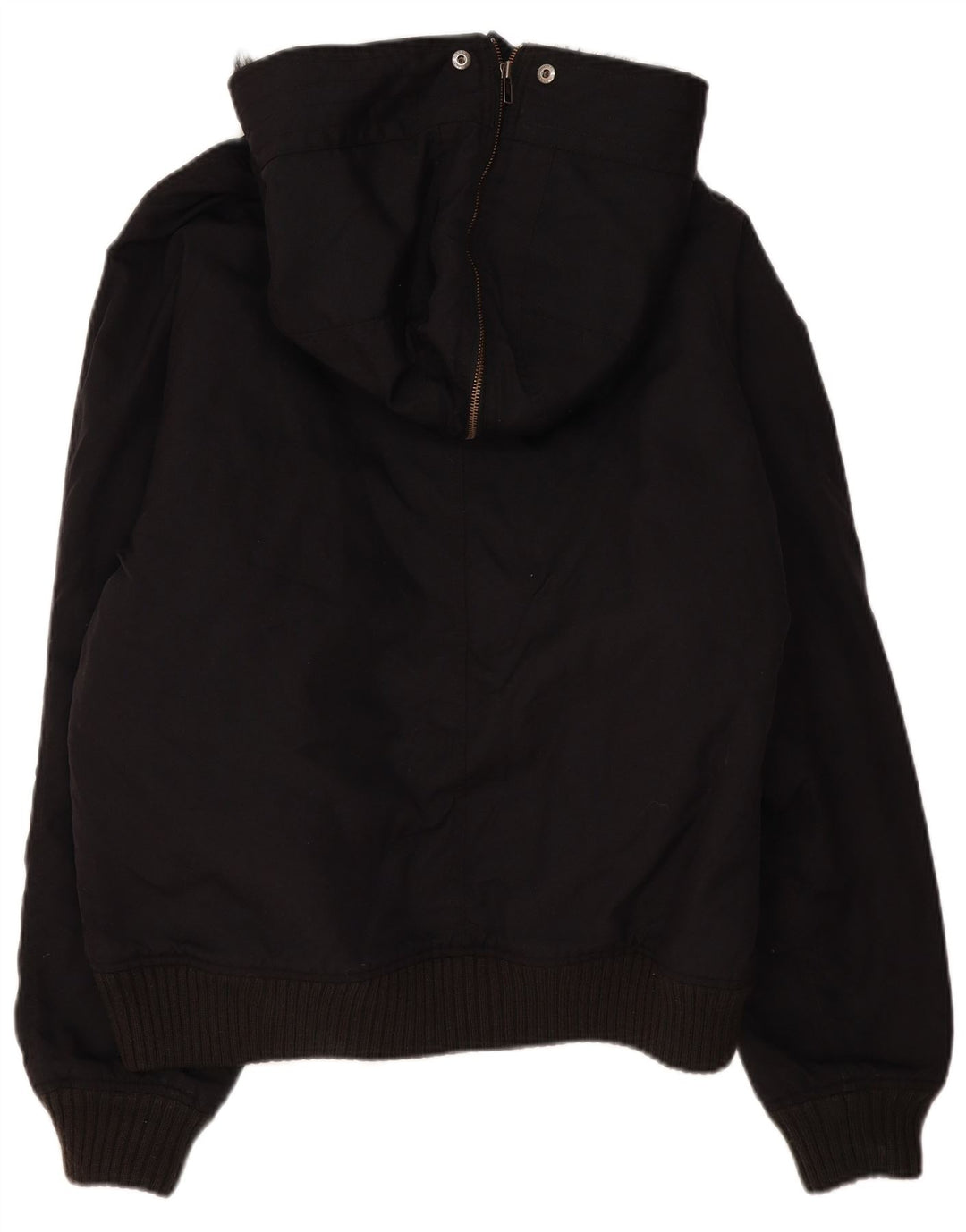 Woolrich Mens Hooded Bomber Jacket UK 42 XL Black