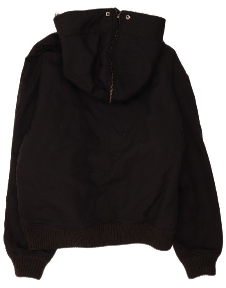 Woolrich Mens Hooded Bomber Jacket UK 42 XL Black