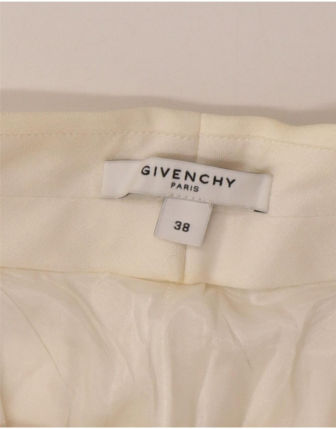 GIVENCHY Womens Casual Trousers EU 38 Medium W30 L30 White Classic