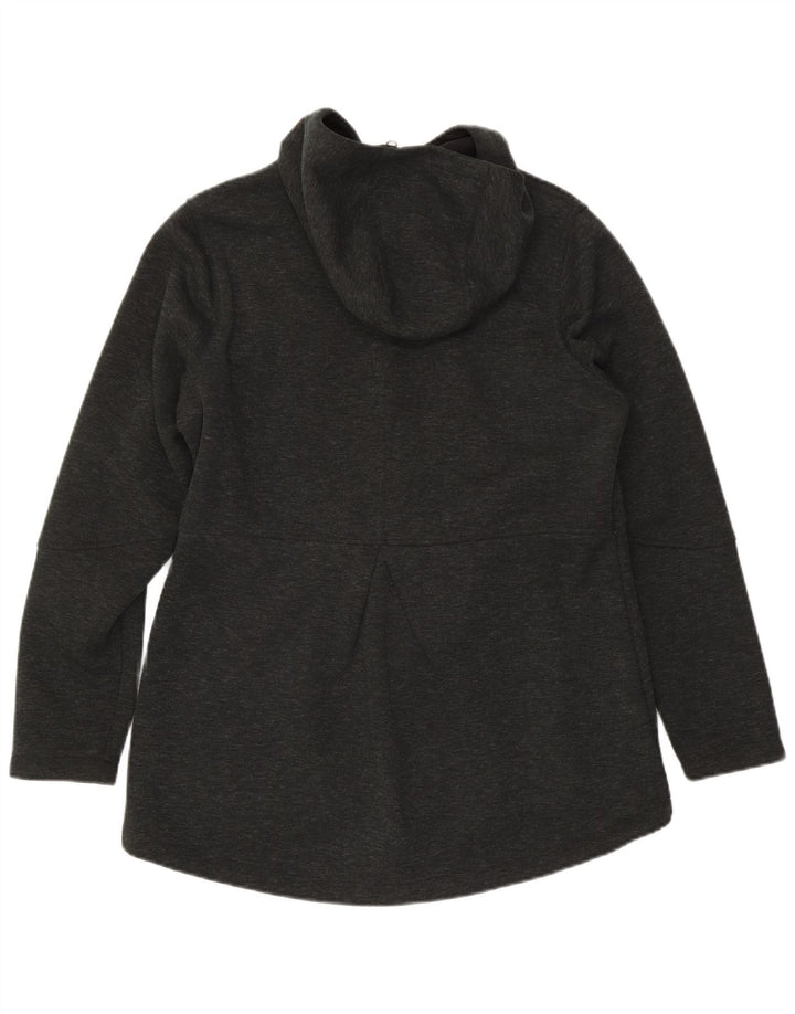 The North Face Womens Zip Hoodie Sweater UK 16 Large Grey Polyester