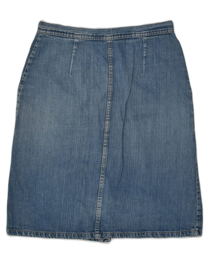 VINTAGE Womens Denim Skirt W31 Medium Blue | Vintage Vintage | Thrift | Second-Hand Vintage | Used Clothing | Messina Hembry 