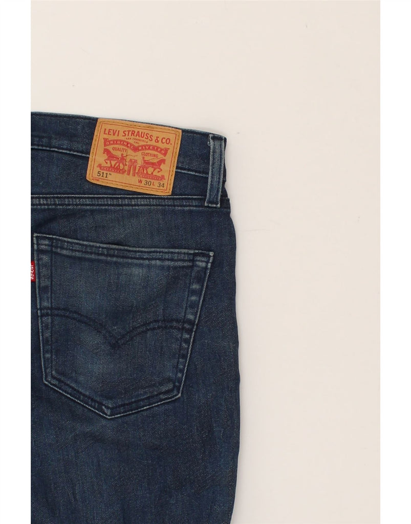 LEVI'S Mens 511 Slim Jeans W30 L28 Blue | Vintage Levi's | Thrift | Second-Hand Levi's | Used Clothing | Messina Hembry 