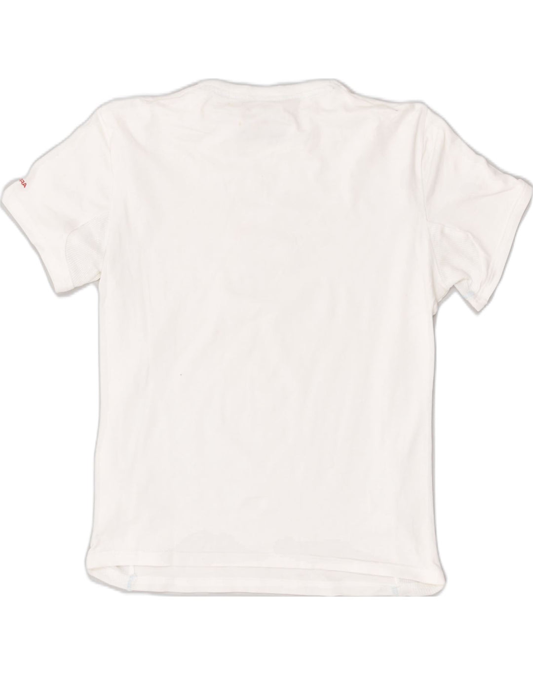 DIADORA Womens Graphic T-Shirt Top US 4 Small White Cotton | Vintage Diadora | Thrift | Second-Hand Diadora | Used Clothing | Messina Hembry 