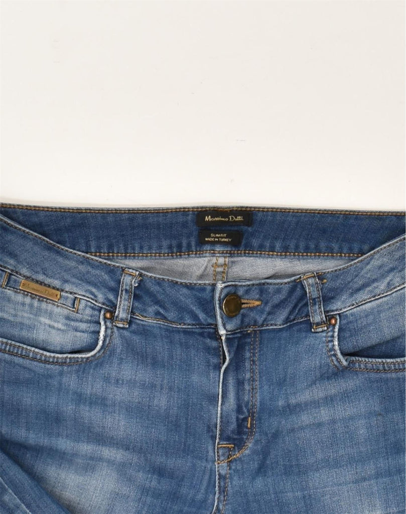 MASSIMO DUTTI Womens Slim Jeans EU 36 Small W27 L31  Blue Cotton | Vintage Massimo Dutti | Thrift | Second-Hand Massimo Dutti | Used Clothing | Messina Hembry 