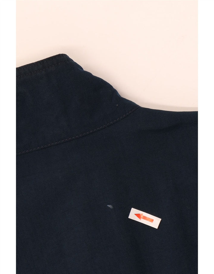 MURPHY & NYE Mens Graphic Bomber Jacket UK 40 Large Navy Blue Polyester