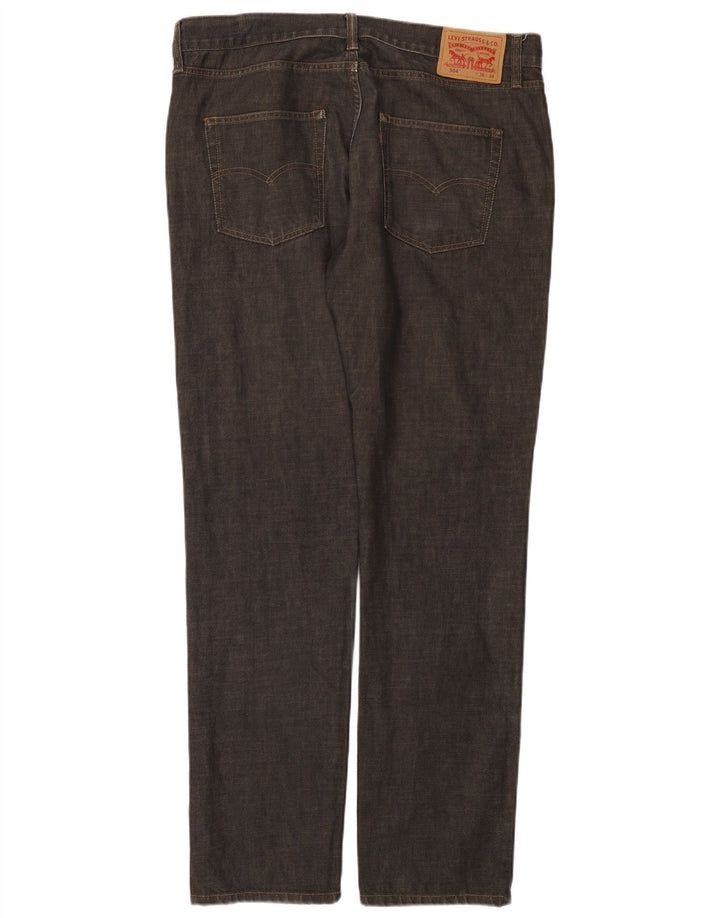 Levi's Mens 504 Straight Jeans W36 L34 Grey
