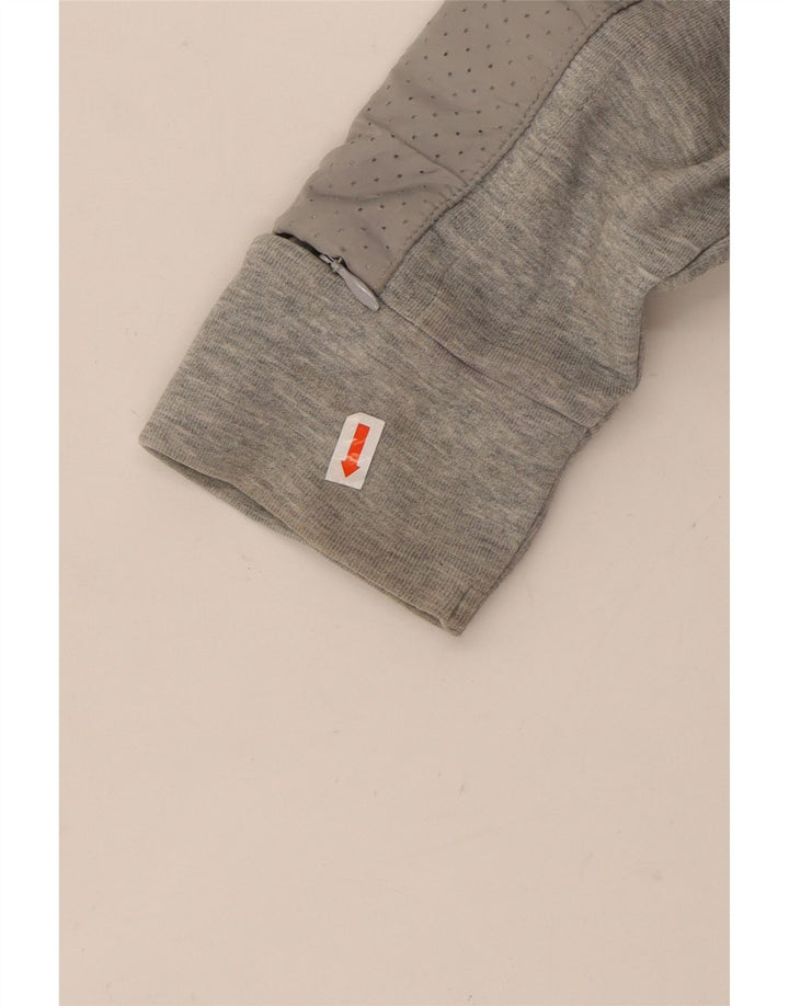 NIKE Womens Zip Hoodie Sweater UK 16 Large Grey Cotton Vintage Nike and Second-Hand Nike from Messina Hembry 