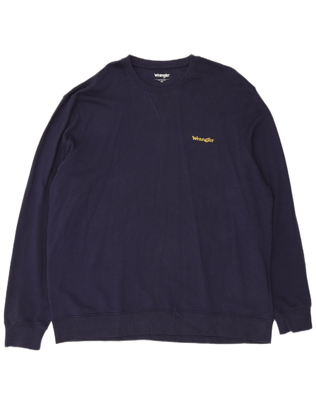 Wrangler Mens Sweatshirt Jumper 2XL Navy Blue Cotton