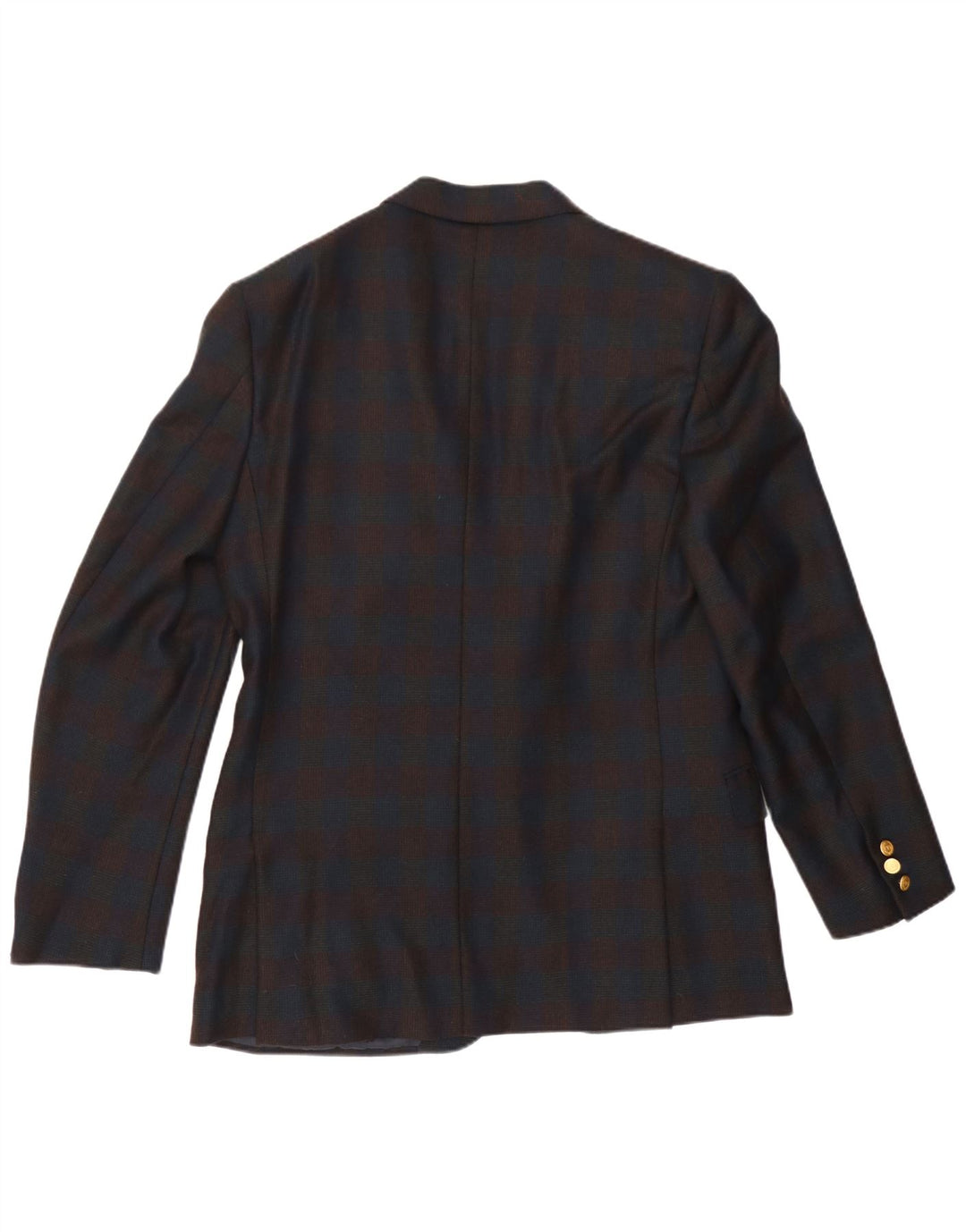 Valentino Mens 2 Button Blazer Jacket UK 38 Medium Navy Blue Check