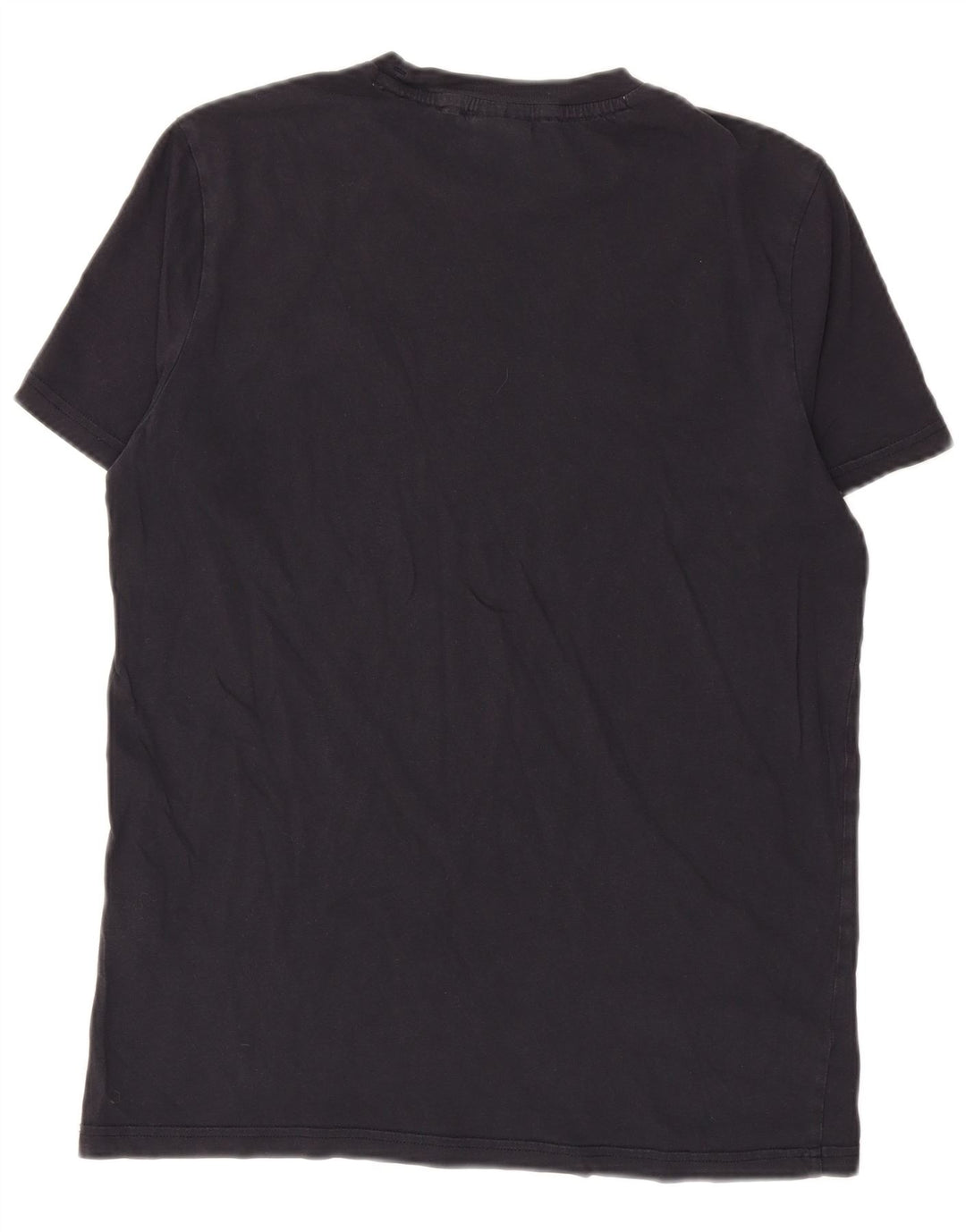 CHAMPION Mens Graphic T-Shirt Top Small Navy Blue Cotton