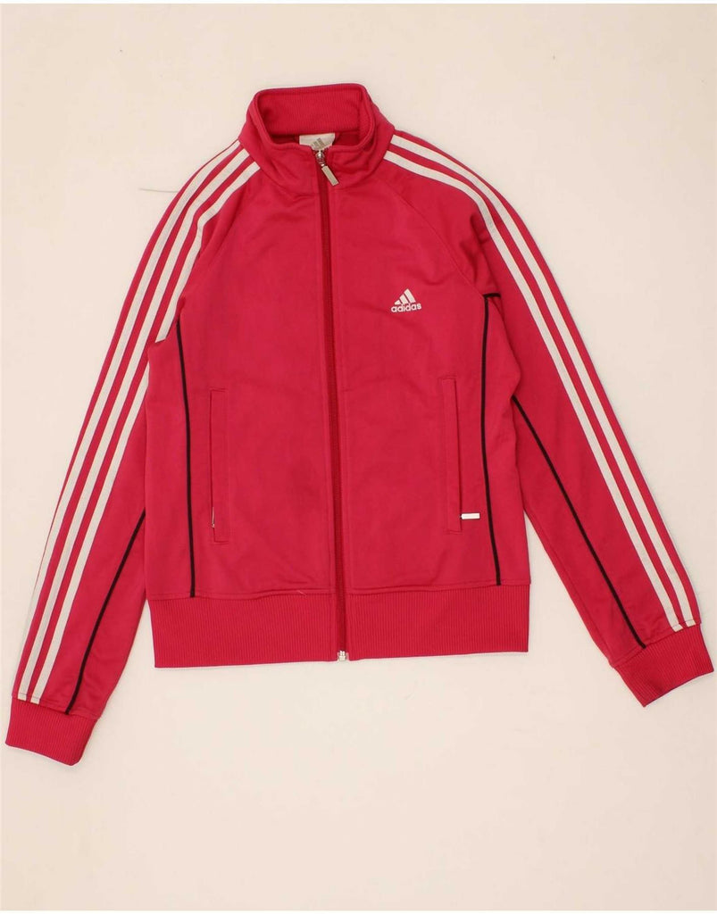 ADIDAS Womens Tracksuit Top Jacket UK 12 Medium Pink Polyester Vintage Adidas and Second-Hand Adidas from Messina Hembry 