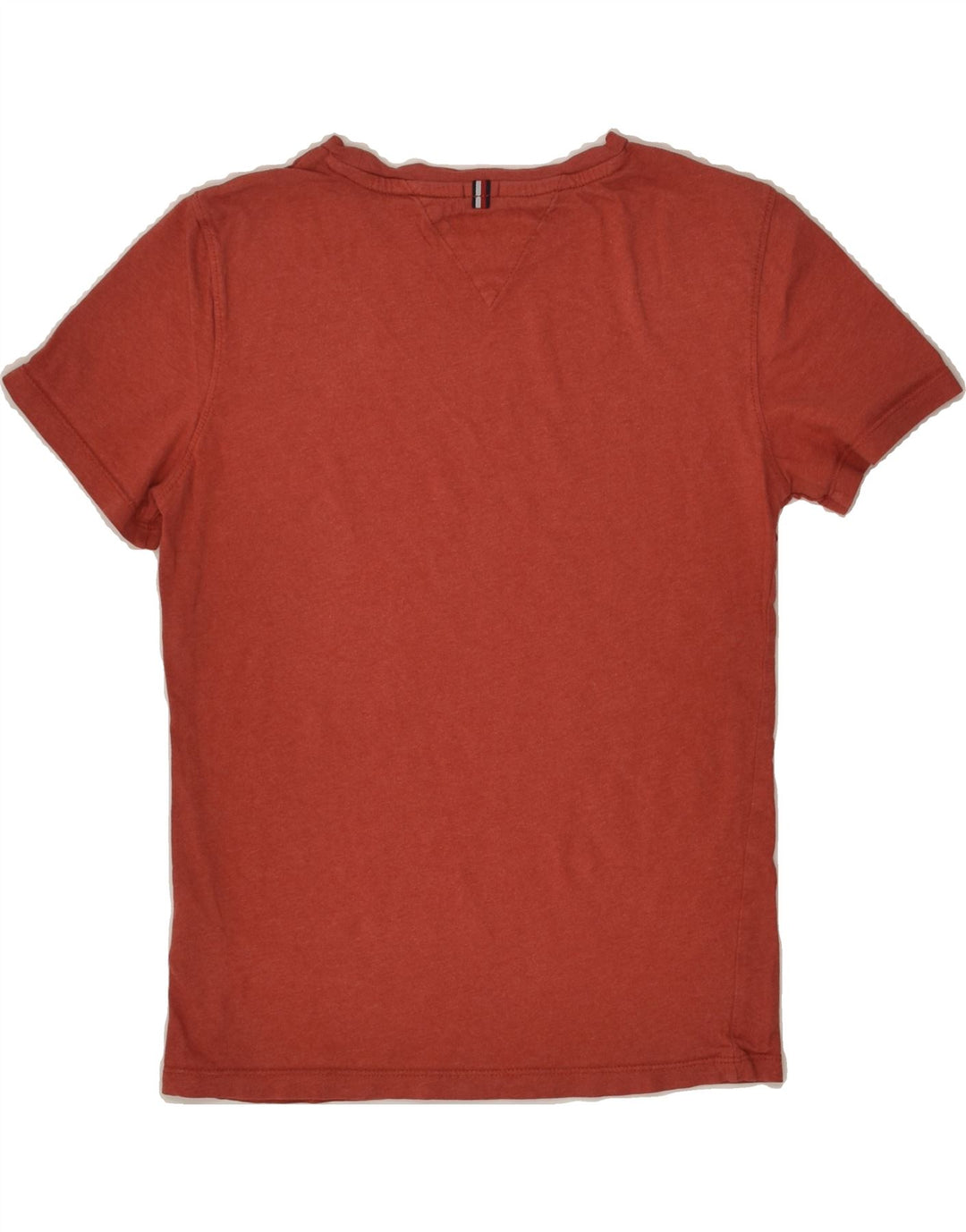 TOMMY HILFIGER Boys T-Shirt Top 11-12 Years Maroon Cotton | Vintage Tommy Hilfiger | Thrift | Second-Hand Tommy Hilfiger | Used Clothing | Messina Hembry 