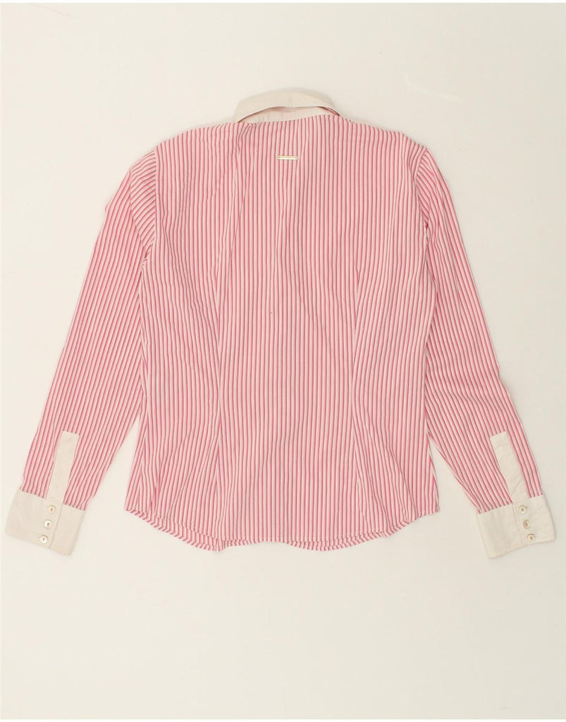 MARELLA Womens Shirt IT 44 Medium Pink Striped Cotton | Vintage Marella | Thrift | Second-Hand Marella | Used Clothing | Messina Hembry 