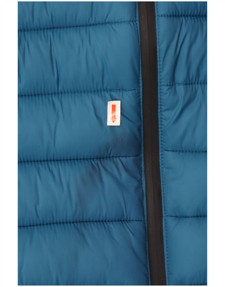 Lotto Mens Hooded Padded Jacket UK 40 Large Blue Polyester