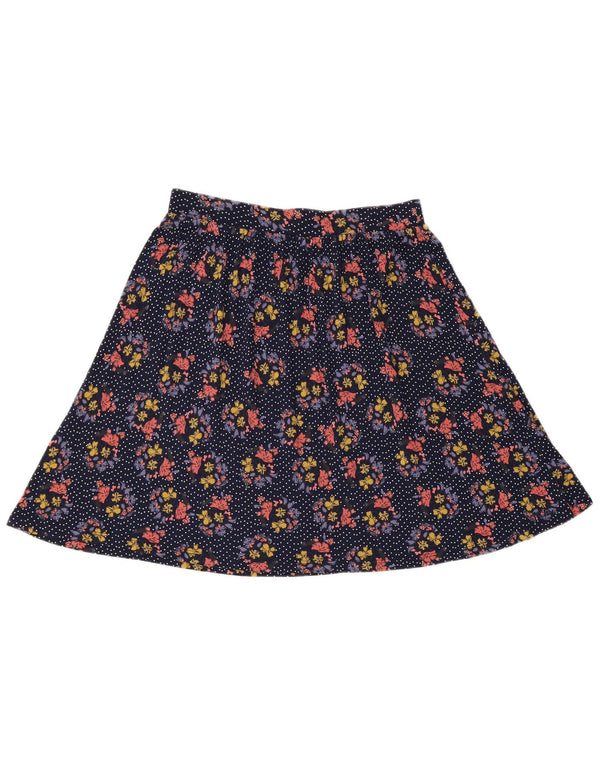 Fat Face Womens A-Line Skirt UK 12 Medium W30 Multicoloured Floral Viscose