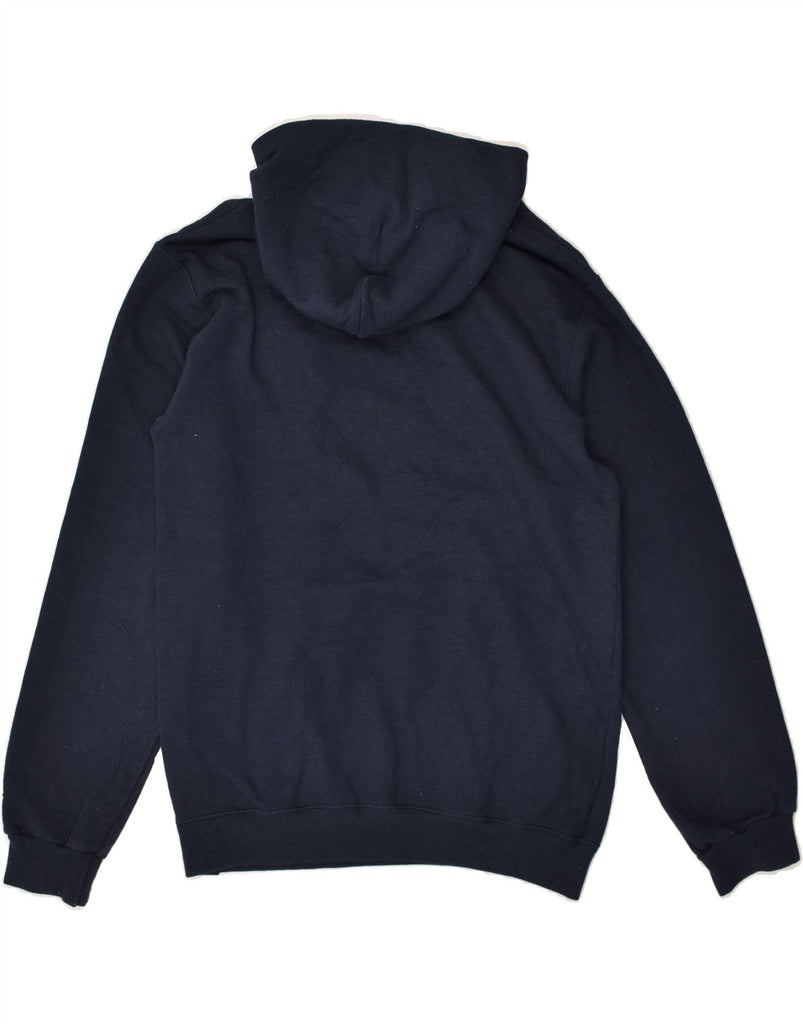 CHAMPION Boys Graphic Hoodie Jumper 12-13 Years Large Navy Blue Cotton | Vintage Champion | Thrift | Second-Hand Champion | Used Clothing | Messina Hembry 