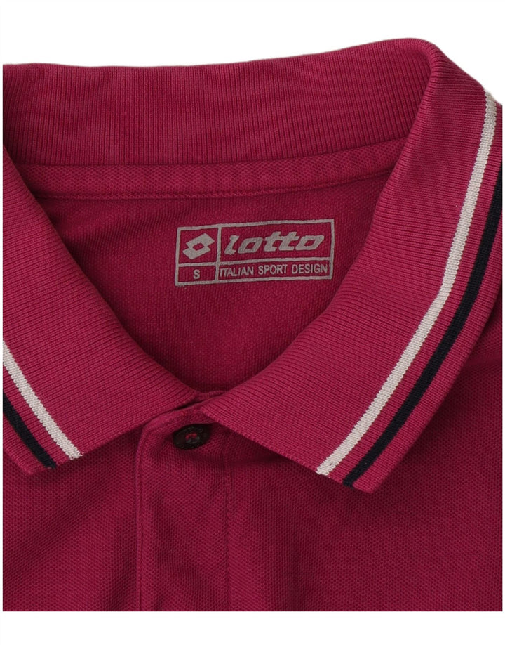 Lotto Mens Polo Shirt Small Pink