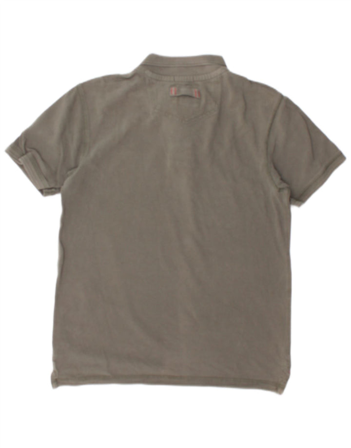 Fat Face Mens Heritage Polo Shirt Medium Grey Cotton