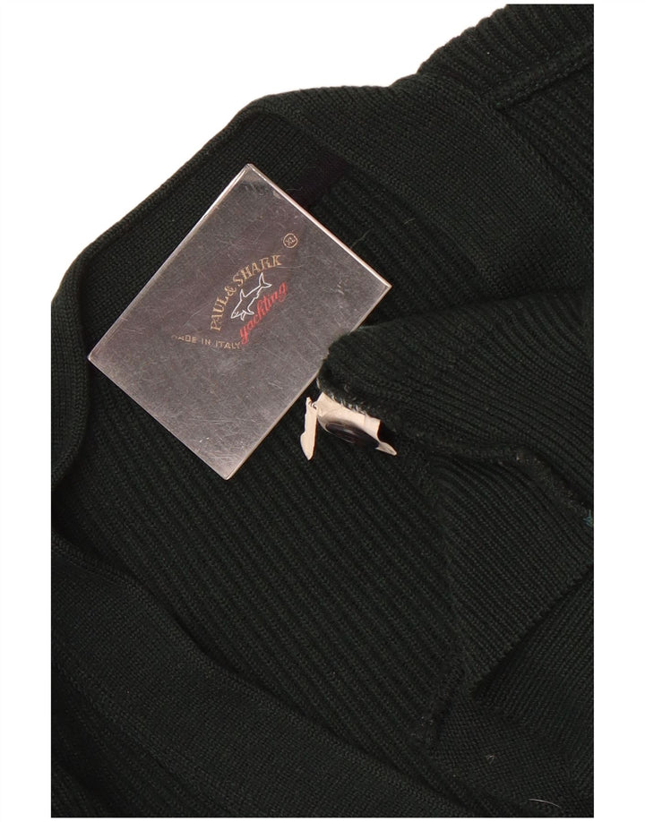 Paul & Shark Mens Yachting Cardigan Sweater XL Green Wool