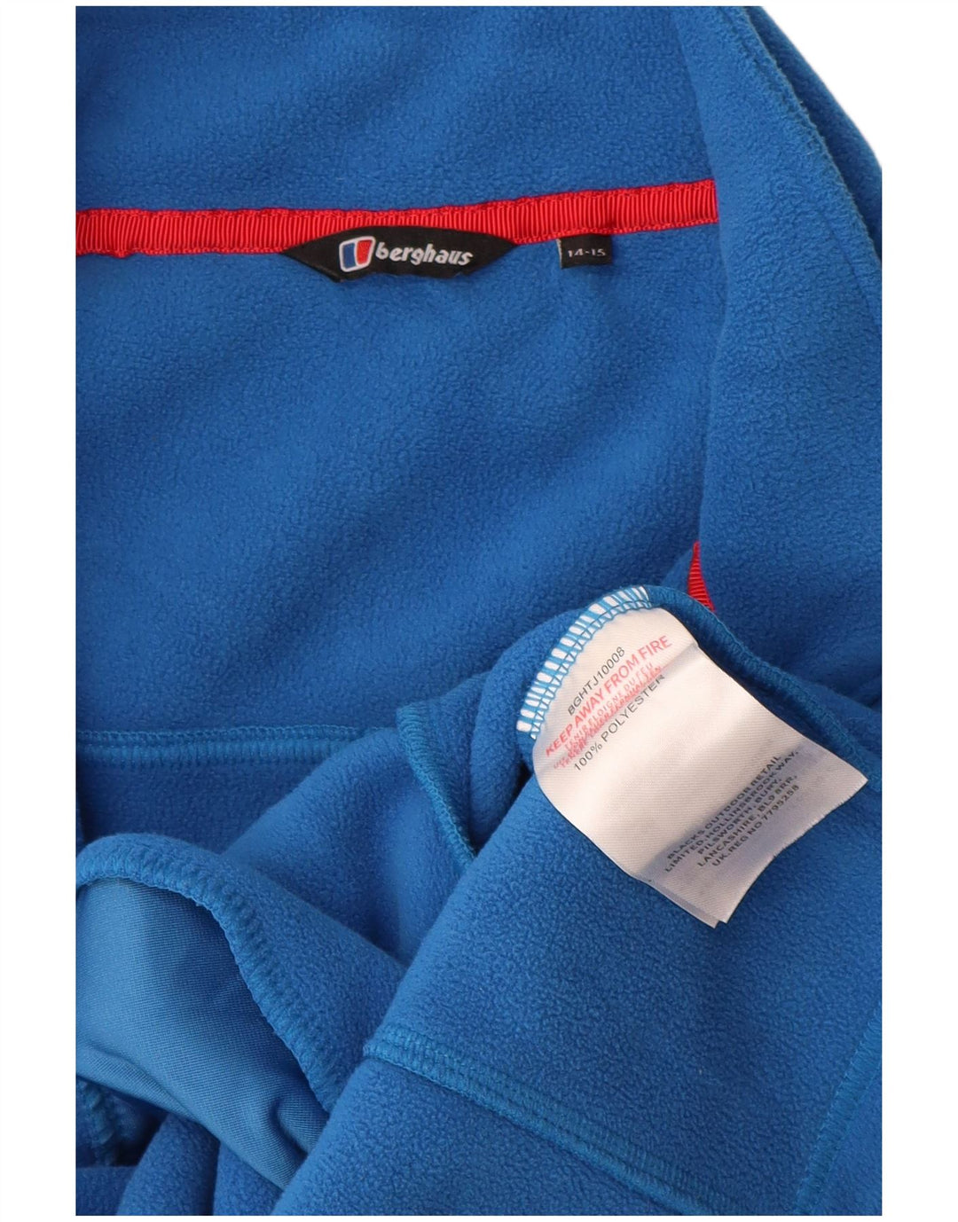 Berghaus Boys Fleece Jacket 14-15 Years Blue Colourblock Polyester