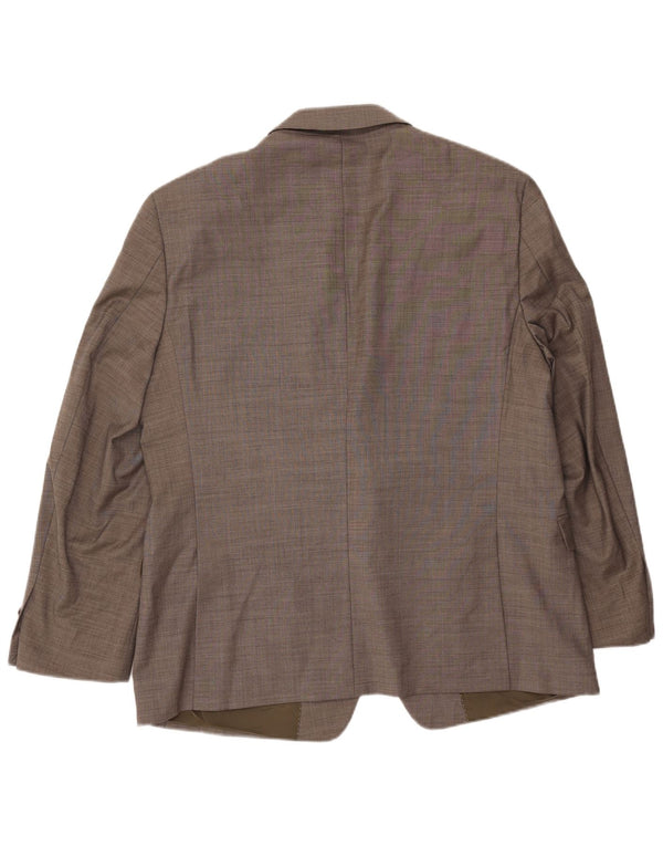 TOMMY HILFIGER Mens 2 Button Blazer Jacket UK 46 3XL Grey Wool