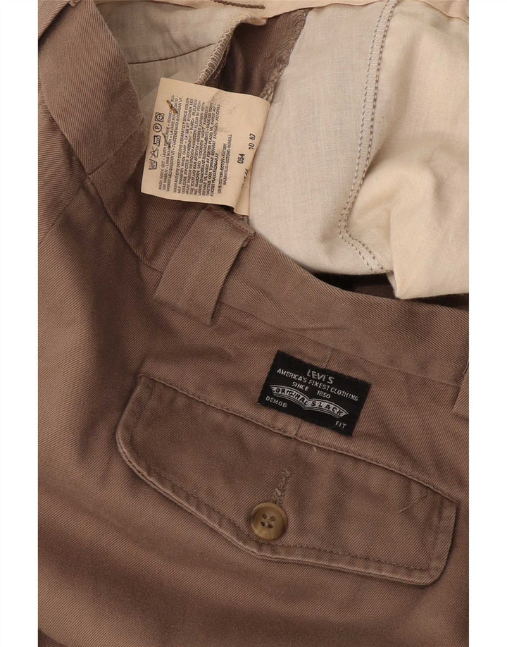 Levi's Womens Pegged Chino Trousers W34 L30 Beige Cotton