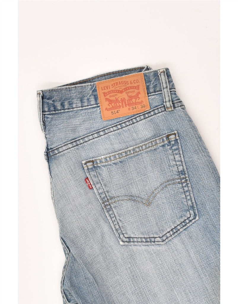 LEVI'S Mens 514 Straight Jeans W34 L27 Blue Cotton | Vintage Levi's | Thrift | Second-Hand Levi's | Used Clothing | Messina Hembry 