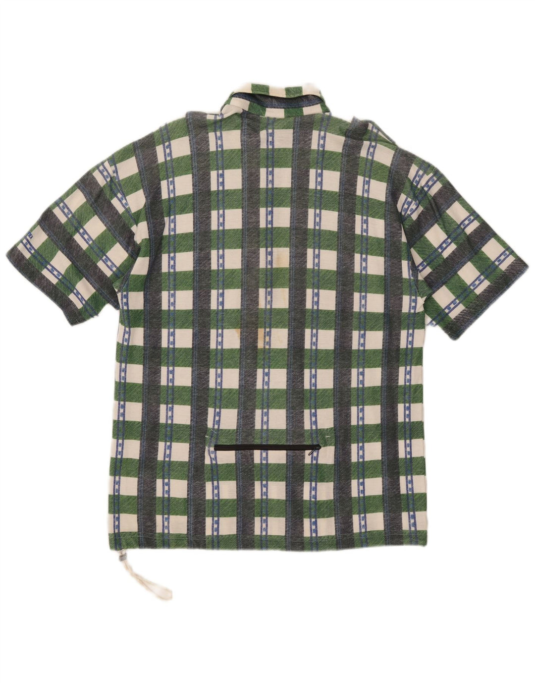 Loffler Mens Polo Shirt Large Green Check