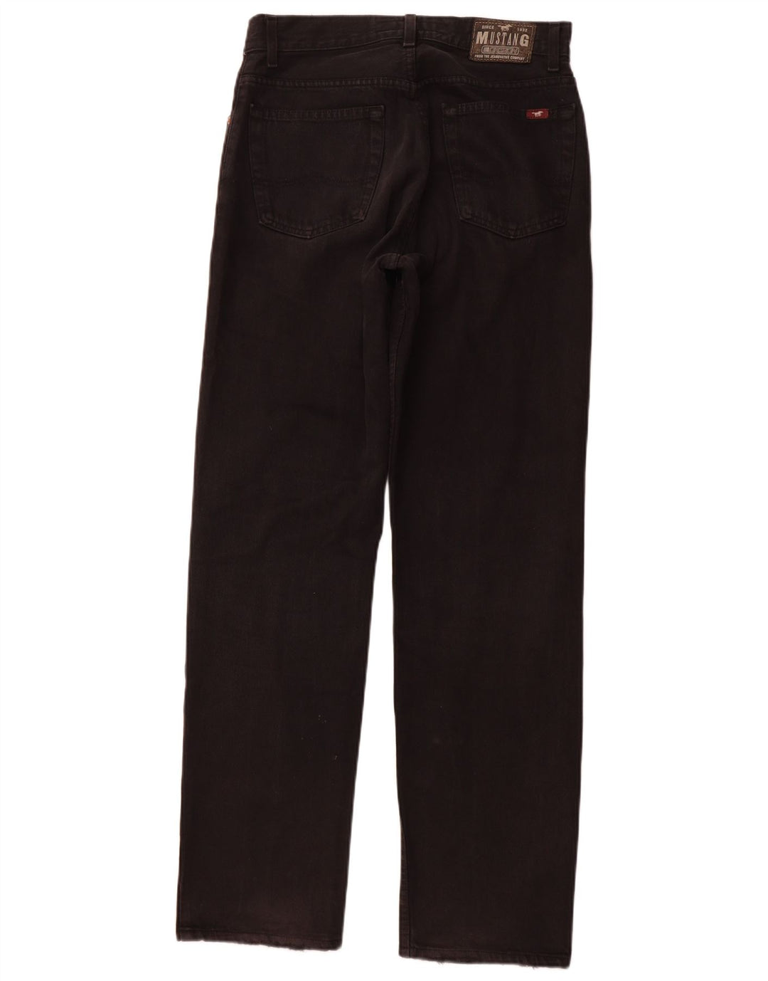 MUSTANG Mens Oregon Straight Jeans W31 L32 Black Cotton