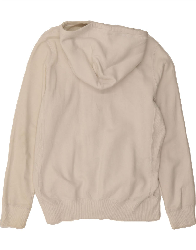 NIKE Womens Zip Hoodie Sweater UK 16 Large White Cotton Vintage Nike and Second-Hand Nike from Messina Hembry 