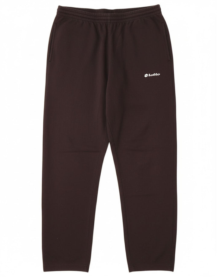 LOTTO Womens Tracksuit Trousers UK 12 Medium  Black Polyester