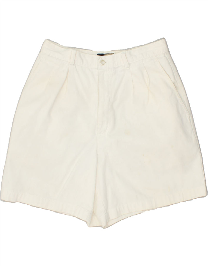 DOCKERS Womens Khakis High Waist Casual Shorts UK 12 Medium W28 Off White | Vintage Dockers | Thrift | Second-Hand Dockers | Used Clothing | Messina Hembry 