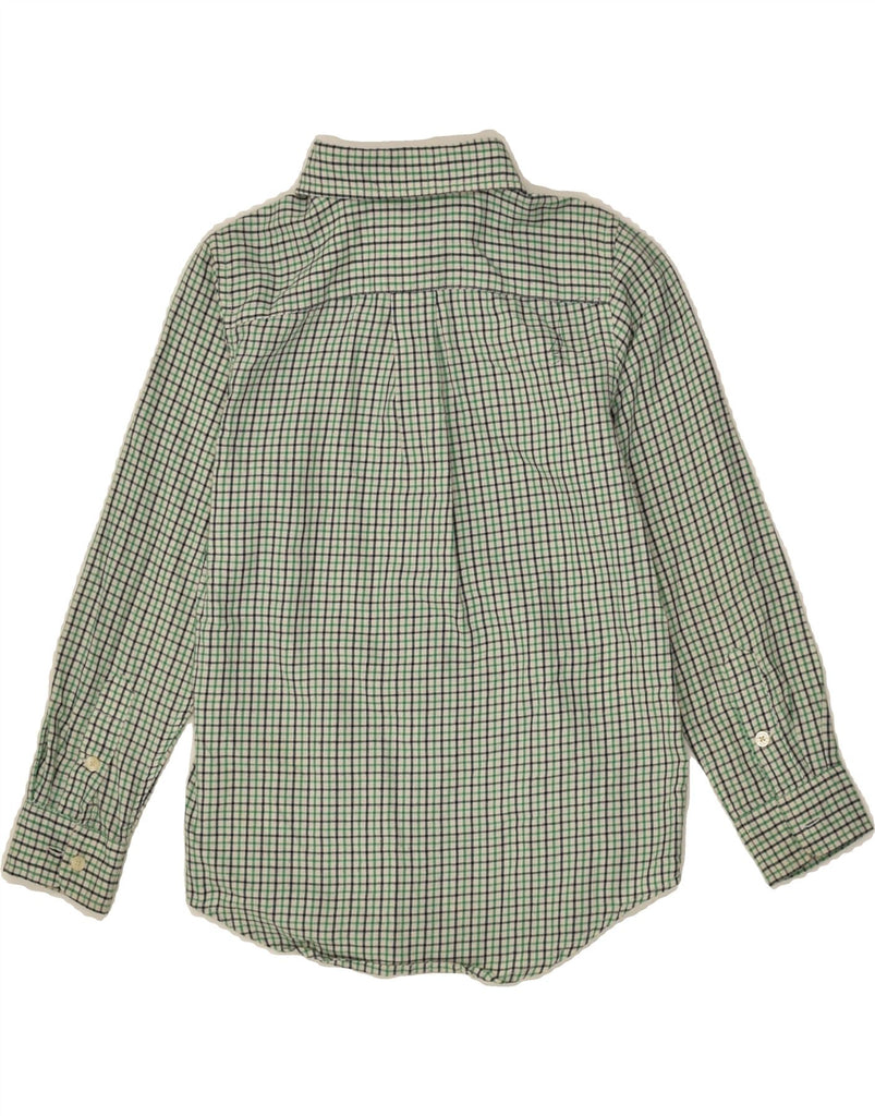 CHAPS Boys Shirt 6-7 Years Green Check Cotton | Vintage Chaps | Thrift | Second-Hand Chaps | Used Clothing | Messina Hembry 