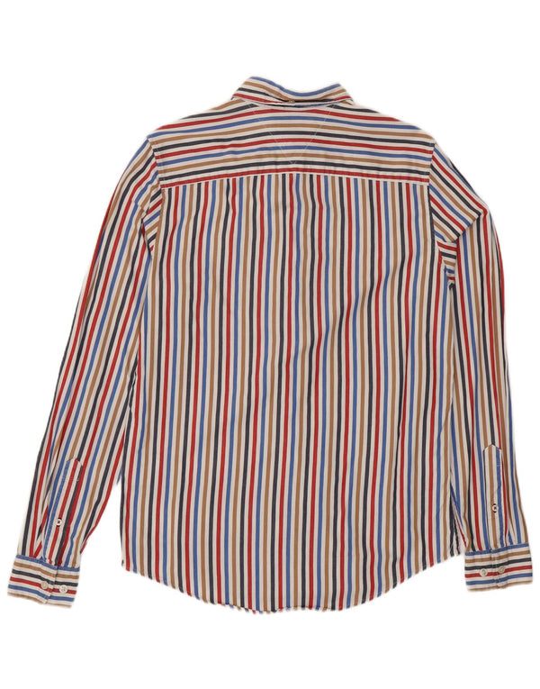 Tommy Hilfiger Mens Slim Fit Shirt XS Multicoloured Striped Cotton