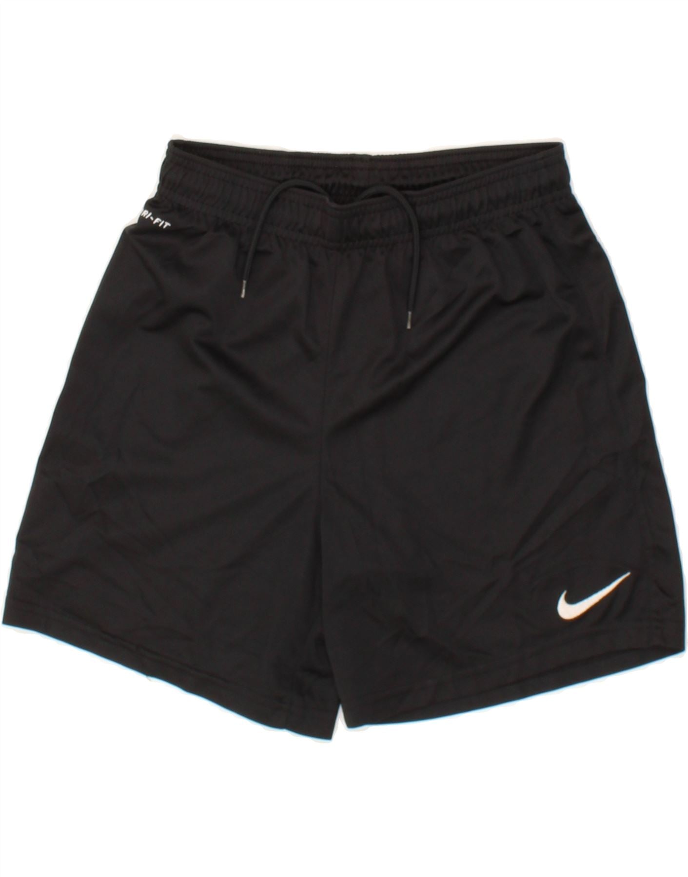 NIKE Boys Dri Fit Sport Shorts 12 13 Years Large Black Polyester Vintage Second Hand Clothing Online Messina Hembry