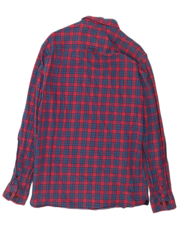 Crew Clothing Mens Slim Fit Flannel Shirt Large Red Check Cotton