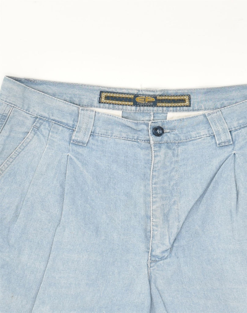 EUROPEAN PROJECT Womens Denim Shorts IT 48 XL W32  Blue Cotton | Vintage European Project | Thrift | Second-Hand European Project | Used Clothing | Messina Hembry 