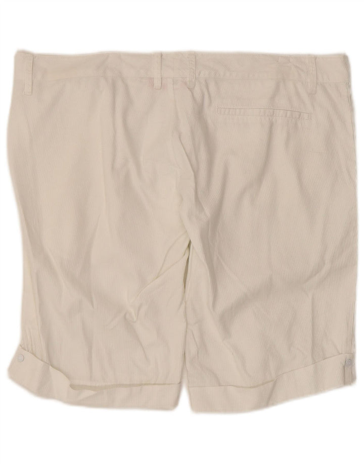Puma Womens Casual Shorts UK 14 Large W36  White Striped