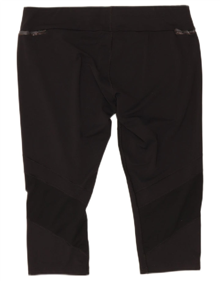 Asics Womens Capri Leggings UK 18 XL Black Polyester