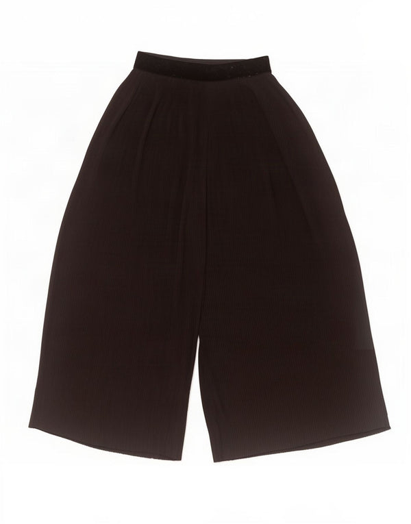 Zara Womens High Waist Culottes Capri Trousers Small W26 L22 Black