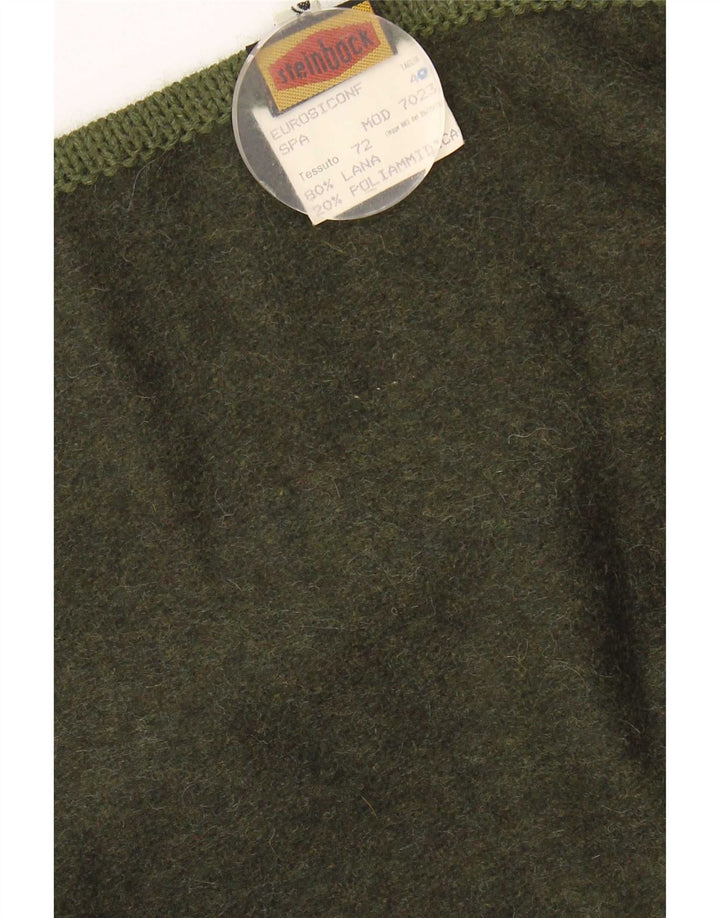 Steinbock Womens Cape Coat EU 40 Medium Green Wool