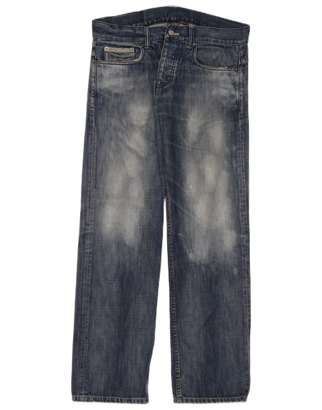Armani Exchange Mens Loose Jeans W32 L32 Blue Cotton