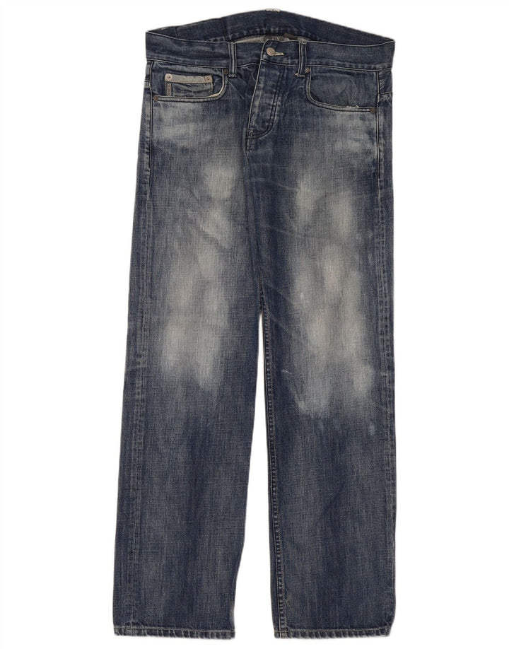Armani Exchange Mens Loose Jeans W32 L32 Blue Cotton