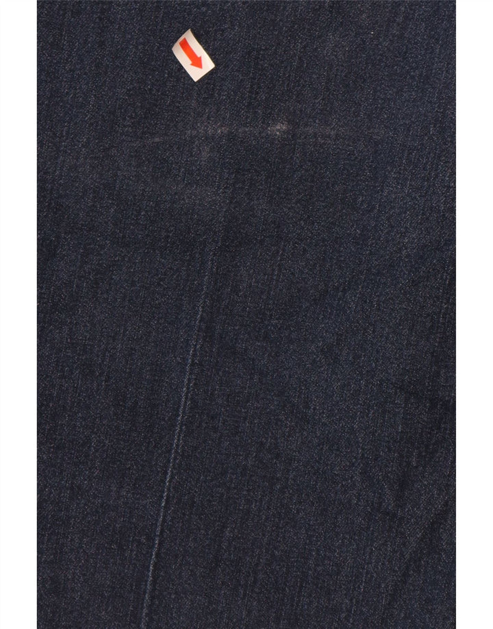 LEE Womens Riders Mid Rise Capri Jeans US 14 Large W34 L19 Navy Blue