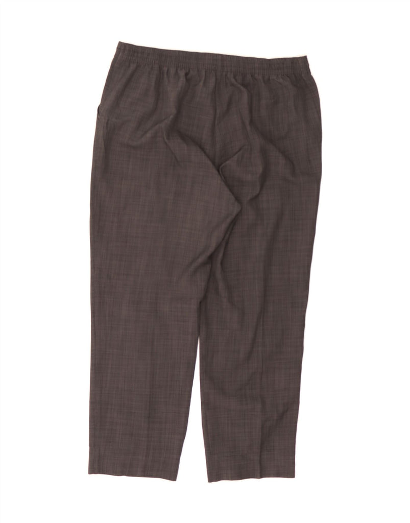 MARKS & SPENCER Womens Straight Suit Trousers US 16 Large W34 L26 Grey Vintage Marks & Spencer and Second-Hand Marks & Spencer from Messina Hembry 